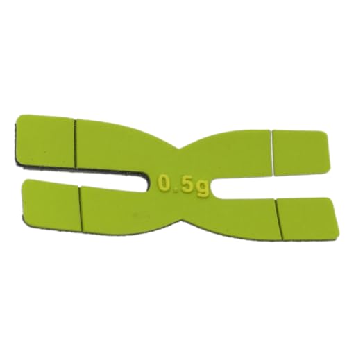 3 Stück H Silikon-Badmintonschläger-Bänder, Gewicht 0,5 g, Schläger-Kopfstreifen, Silikon-Tennisschläger-Bänder für Anfänger und Fortgeschrittene von hero-s