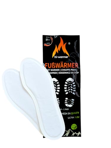 hi-Warmer Fußwärmer für Schuhe - 5X, 10x oder 30x Sohlenwärmer, Einlegesohlen, Wärmesohlen, warme Füße, extra warm, 8h warme Füße, Mobile Fußbodenheizung … von hi-warmer