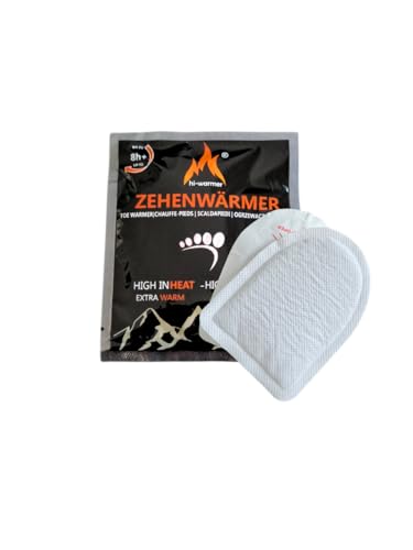 hi-warmer 30x Zehenwärmer Schuhwärmer Sohlenwärmer extra hot Wärmepad Wärmekissen von hi-warmer