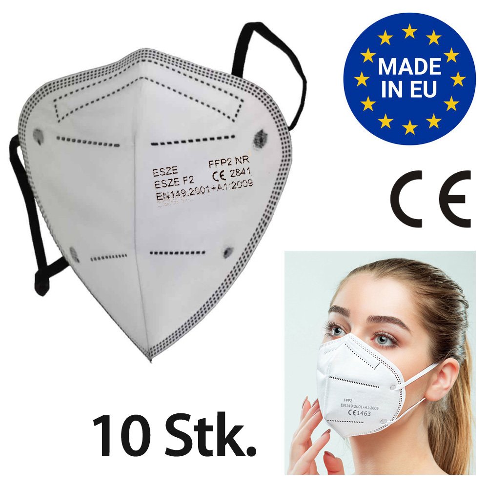ESZE - FFP2 Maske Mundschutz EN149:2001+A1:2009 CE2841, 10 Stück von hive