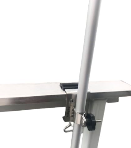 holly Schirme Edelstahl-Mehrzweckhalterung für runden Stöcke bis 36 mm Durchmesser und Elemente bis 55 mm Durchmesser an Relingen-Geländer-Tische-Stühle-Liegen-Balkone usw. von holly