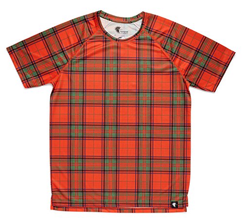hoopoe running apparel Schottland Herren Shirt, Kurzarm, Laufen, Gym #ScottishRed Größe L von hoopoe running apparel
