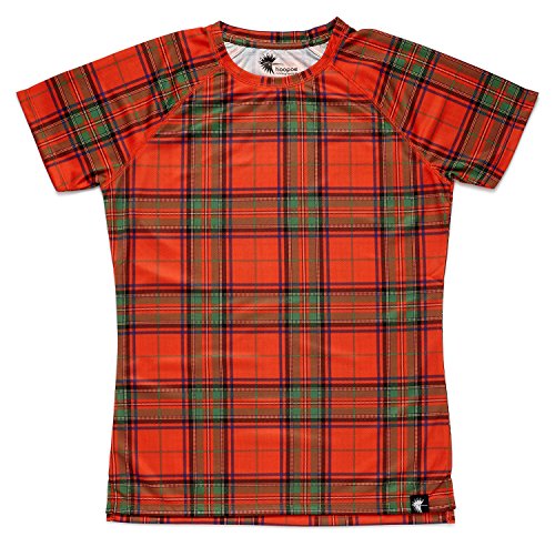 hoopoe running apparel Scotland Frauen T-Shirt, Kurzarm, Jogging, Gym #ScottishRed Größe L von hoopoe running apparel
