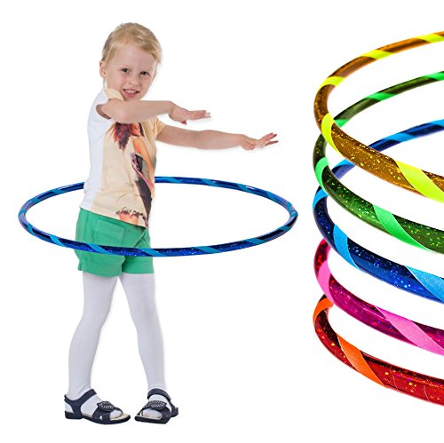 Super Star Kinder Hula Hoop Reifen Ø70cm, Blau-Blau von hoopomania