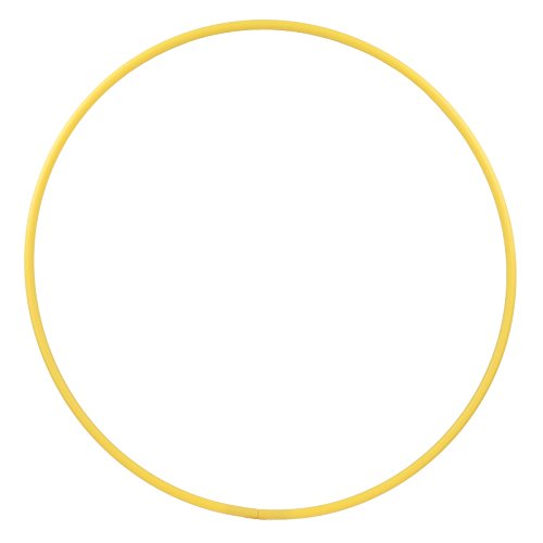 HOOPOMANIA Hula Hoop Rohling 16mm [80cm - gelb] – Hula Hoop Ring aus HDPE und einfarbig von hoopomania