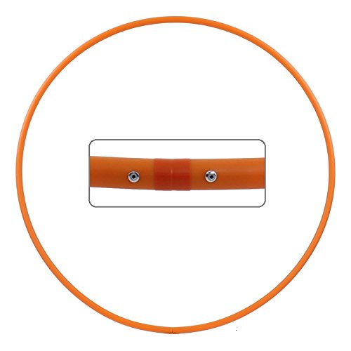 HOOPOMANIA Hula Hoop Rohling 16mm [70cm - orange] – einfarbiger Kunststoffring aus HDPE von hoopomania