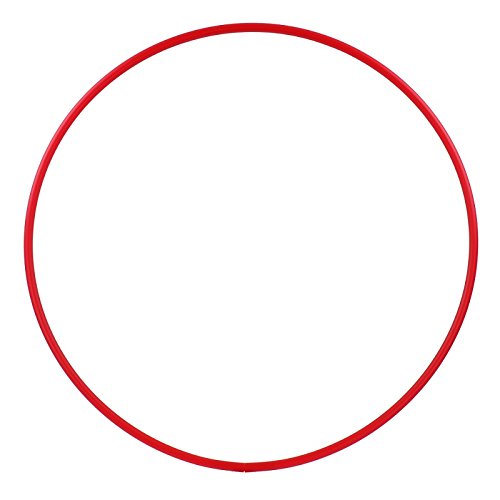 HOOPOMANIA Hula Hoop Rohling 16mm [80cm - rot] – Hula Hoop Ring aus HDPE und einfarbig von hoopomania