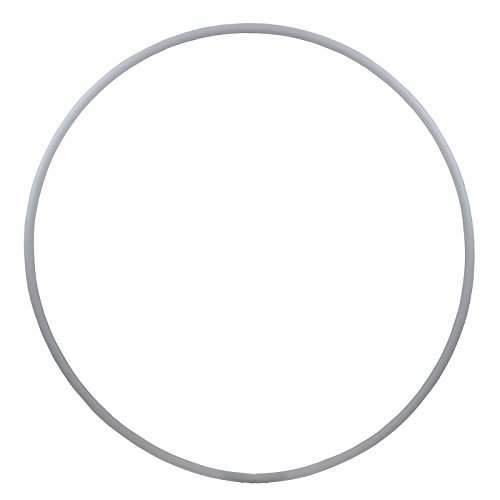 HOOPOMANIA Hula Hoop Rohling 16mm [80cm - weiß] – Hula Hoop Ring aus HDPE und einfarbig von hoopomania
