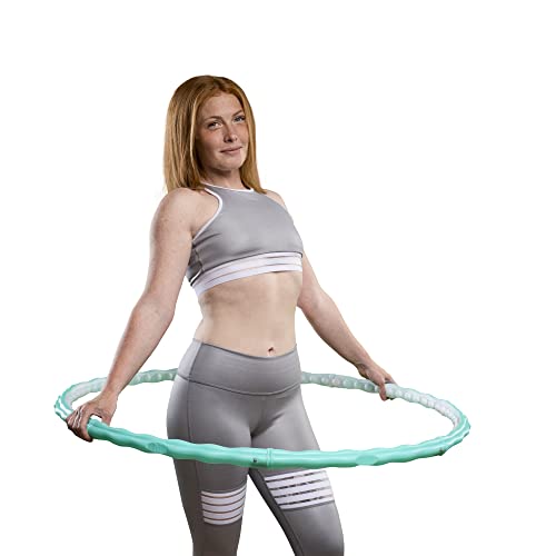 HOOPOMANIA Slim Hoop [0,72 kg] Hula Hoop mit Noppen – Massagehoop für zierliche Personen von hoopomania