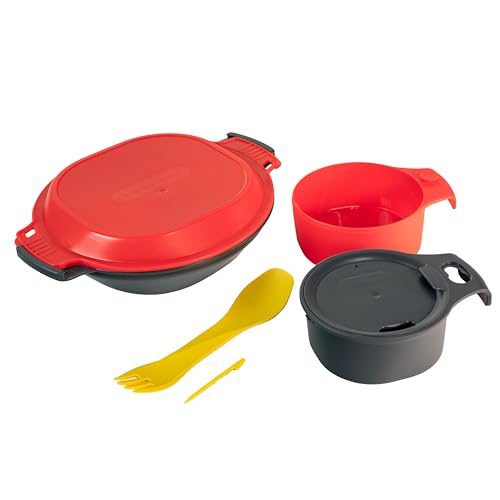 humangear GoKit Geschirr-Sets Schwarz-Rot 350 g von humangear