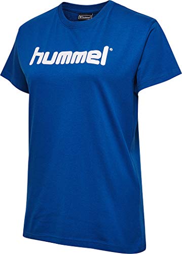 Hummel Damen Hmlgo Cotton Logo T shirts, True Blue, XS EU von hummel
