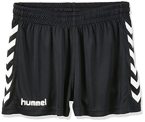 Hummel Damen Hummel Sporthose Kurz - Core Womens Trainingshose Damen Hohe Bewegungsfreiheit Laufshorts Shorts, Black Pr, XL EU von hummel