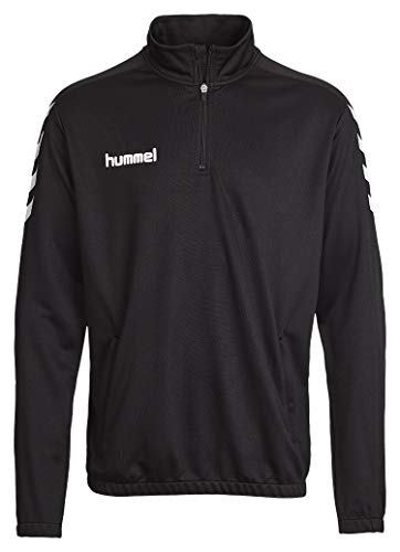 Hummel Jungen Sweatshirt Core 1/2 Zip Sweatshirt, Black, 140-152 von hummel