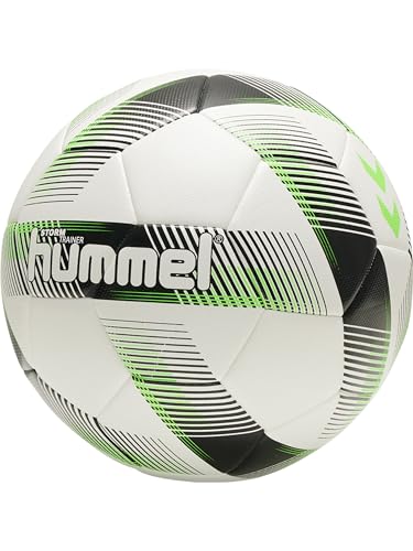 Hummel Unisex – Erwachsene Fussball Storm Trainer Fb Uni Fun, Blanc/Noir/vert, Taille 5 EU von hummel