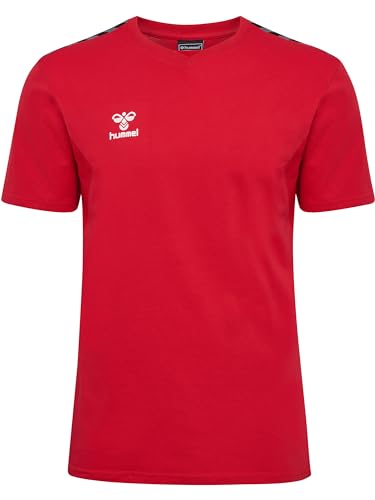 hummel Hmlauthentic Co T-Shirt Herren Multisport Recycelter Stoff von hummel