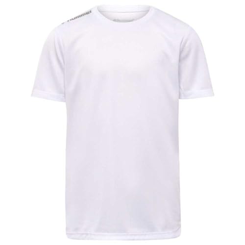 hummel Unisex Kinder Hmlrun Jersey S/S Kids T-Shirt, Weiß, 152 EU von hummel