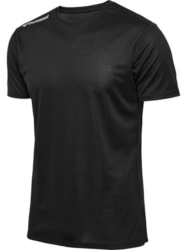 hummel Herren Hmlrun Jersey S/S T-Shirt, Schwarz, XXL EU von hummel