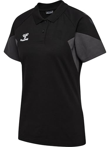 hummel Damen Hmltravel Woman Polo Shirt, Schwarz, XXL EU von hummel