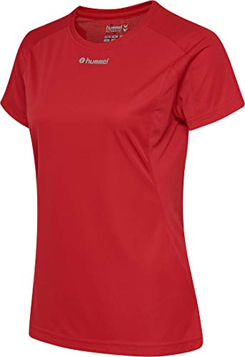 hummel Weiblich Runner WO SS Tee T-Shirt, True RED, M von hummel