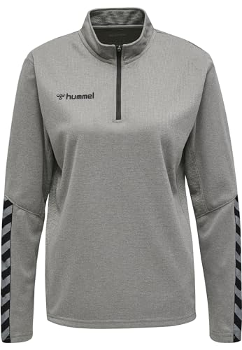 hummel Hmlauthentic Half Zip Sweatshirt Damen Multisport Mit Kurzem Reißverschluss von hummel