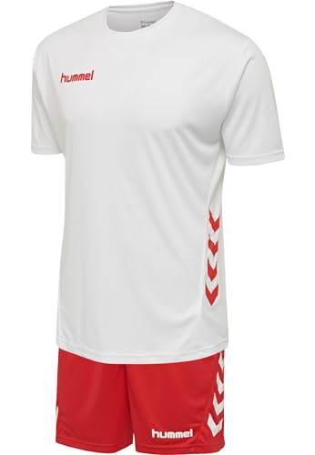 HUMMEL 205872 Track suit, Weiß/Rot, XXL von hummel