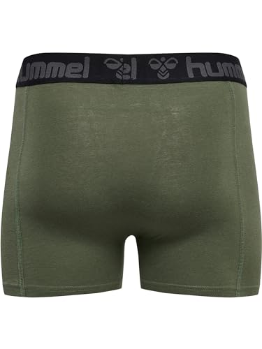 hummel Herren Hmlmarston 4-Pack Boxers, Black/White, S von hummel