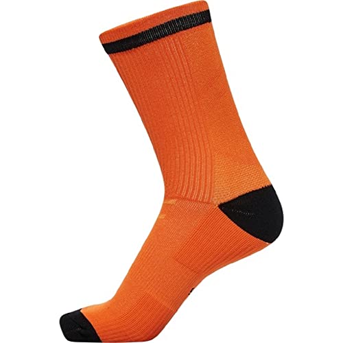 hummel Unisex Elite Indoor Low Pa socks, NASTURTIUM/BLACK, 39/42 EU von hummel