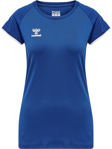 hummel hmlCORE Volley Stretch T-Shirt Damen F9001 blau, M Damen von hummel