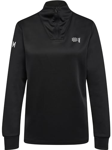 hummel Hmlcourt Half Zip Damen Paddeltennis Sweatshirt Mit Kurzem Reißverschluss von hummel