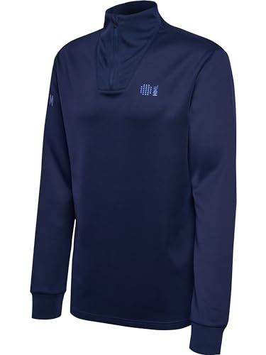 hummel Hmlcourt Half Zip Herren Paddeltennis Sweatshirt Mit Kurzem Reißverschluss von hummel