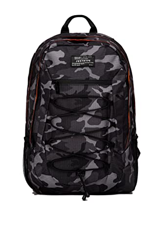 hype Black & Grey Mono Camo Maxi Rucksack, Einheitsgröße, Schwarz, Einheitsgröße, Casual von hype