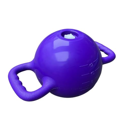 Hantel Kettle Bell Gefüllt Mit Wasser Kettle Bell Binauraler Griff Sportgerät Pilates Yoga Shaping Hantel Dumbbell (Color : Purple, Size : 3kg) von hytway