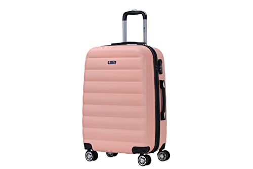 i INDIVITEM'S XHA067 Koffer Hartschalenkoffer Reise Trolley Bag ABS Größe XL Baby Pink von i INDIVITEM'S