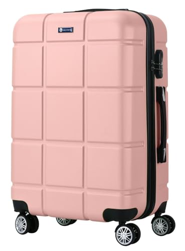 i INDIVITEM'S XHA160 Koffer Hartschalenkoffer Reise Trolley Bag ABS Größe XL Baby Pink von i INDIVITEM'S