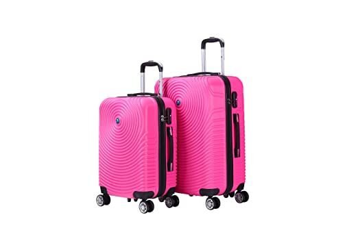 i INDIVITEM'S XHA170 Koffer 2er Pack (L,XL) Hartschalenkoffer Reise Trolley Bag ABS Peach von i INDIVITEM'S