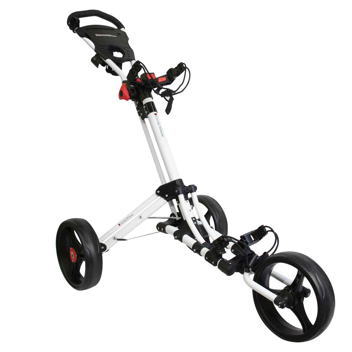 iCart White, Black and Red Adjustable Uno Golf Trolley, Size: One Size | American Golf von iCart