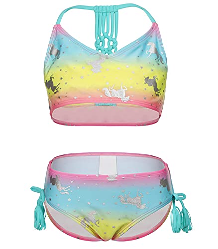 iDrawl Bikini Set Für Babay Mädchen Sommer Einhorn Bademode Tankini Größe XL von iDrawl