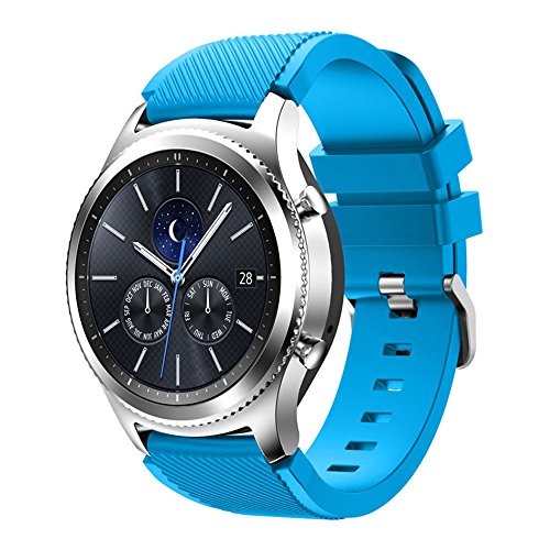 iFeeker Samsung Gear S3 Frontier / S3 Classic Ersatz Uhrenarmband, Zubehör Weich Silikonarmband Wrist Gurt Uhrenarmband für Samsung Gear S3 Frontier/Classic Smartwatch von iFeeker