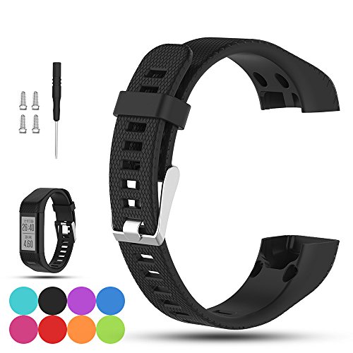 iFeeker Soft Silikon Ersatzarmband Uhrenarmband für Garmin Vivosmart HR Plus von iFeeker