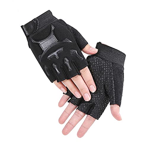 Kinder Halbfinger Handschuhe Rutschfeste Atmungsaktive Fahrradhandschuhe für Jungen Mädchen Mountainbike MTB Handschuhe Fingerlose Sport Gloves für Radfahren,Fitness,Roller Skater,Kletterei,Training von iNelihoo