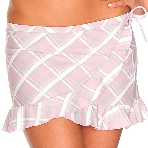 iQ-Company Damen Beach Skirt Villivaru, 3601_check lilac, S, 659536_3601_S von iQ-Company