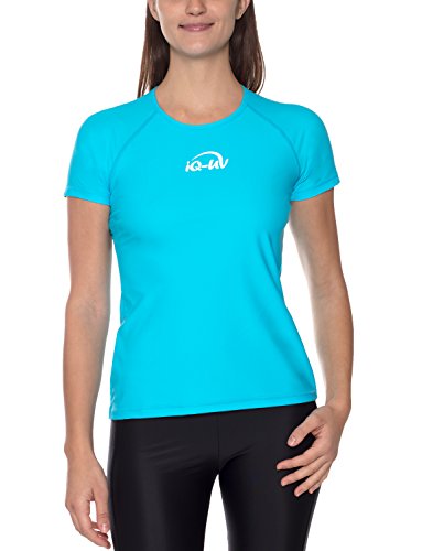 iQ-UV Damen 300 Regular Geschnitten, Uv-Schutz T-Shirt,Türkis,XS (36) von iQ-UV