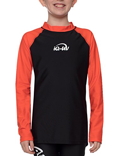 iQ-Company Kinder UV Kleidung 300 Langarm-Shirt, Mehrfarbig (Siren-Black), Gr. 116/122 von iQ-UV