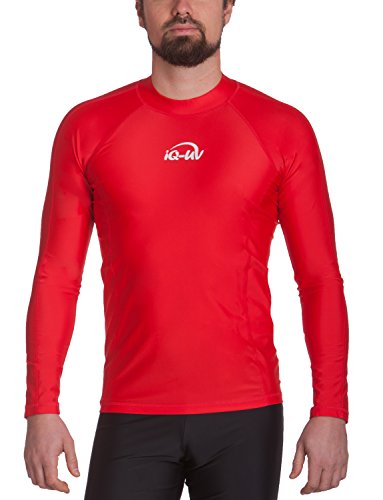 iQ-UV 300 Shirt eng geschnitten, Langarm, UV-Schutz T-Shirt, Rot (red), 3XL (58) von iQ-UV