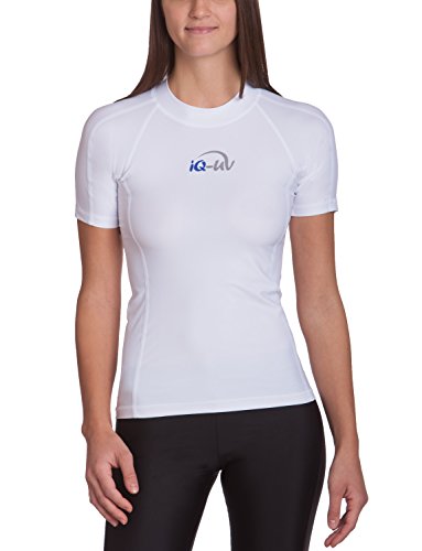 iQ-UV Damen 300 Slim Fit UV T-Shirt, Weiß, XXL von iQ-UV