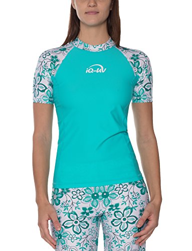 iQ-UV Damen UV Shirt Slim Fit Colormix, Two-Carib, XS (36) von iQ-Company