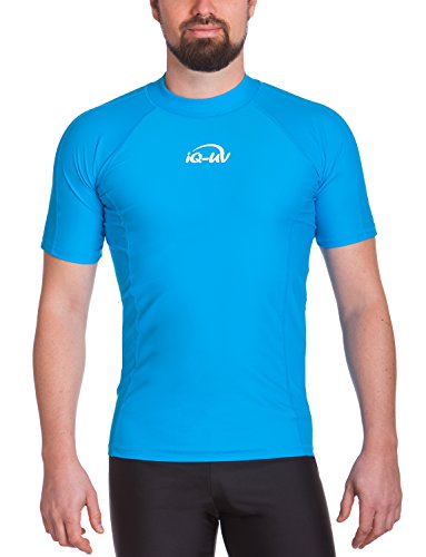 iQ-UV Herren UV 300 Slim Fit Kurzarm T-Shirt, türkis (hawaii), S (48) von iQ-UV
