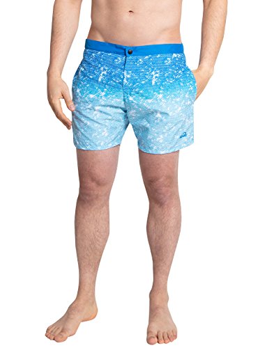 iQ-UV Herren Shorts, Kurze Hose mit Sonnenschutz, Reissverschluß, Netzfutter, Uv-Schutz, Blue, L (52) von iQ-UV