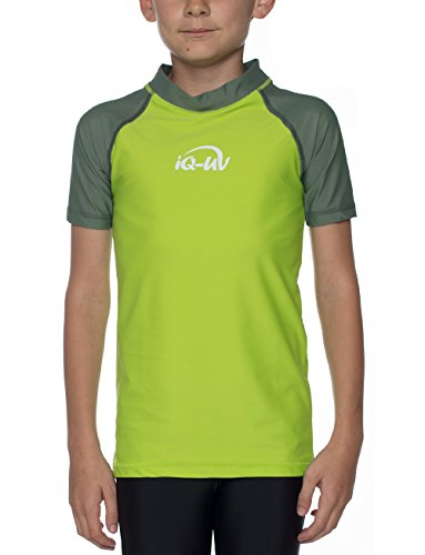 iQ-UV Mädchen UV-Shirt 300 UV-Schutz T-Shirt, grün (Olive-Neo/Green), 116/122 (Herstellergröße: 116/122) von iQ-UV