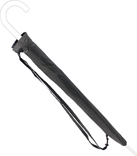 Stockschirm Regenschirm Hülle - Schutzhülle zum Umhängen - schwarz - L - für Schirme mit 100-105 cm Duchrmesser von iX-brella